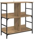 vidaXL B&uuml;cherregal Regal Artisan-Eiche 78,5 x 33 x 82 cm Holzwerkstoff, 1-tlg.