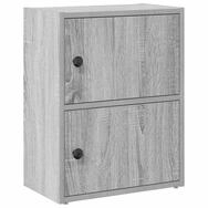 vidaXL B&uuml;cherregal B&uuml;cherregal Grau Sonoma 40x24x52 cm Holzwerkstoff, 1-tlg.