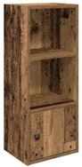 vidaXL B&uuml;cherregal B&uuml;cherregal Altholz-Optik 31x24x77 cm Holzwerkstoff, 1-tlg.