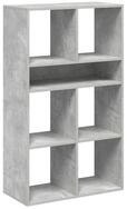 vidaXL B&uuml;cherregal B&uuml;cherregal Betongrau 66x31x112 cm Holzwerkstoff, 1-tlg.