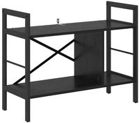 vidaXL B&uuml;cherregal B&uuml;cherregal Schwarz Eichen-Optik 75 x 30 x 58,5 cm, 1-tlg.
