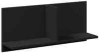 vidaXL Regal Wandschrank 70x16,5x30 cm Schwarz Holzwerkstoff, 1-tlg.