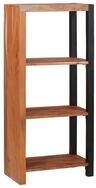 vidaXL B&uuml;cherregal B&uuml;cherregal Braun 50 x 30 x 110 cm Massivholz, 1-tlg.