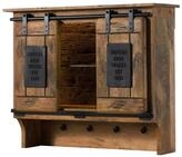 Massivmoebel24 Wandregal RAILWAY LUX, 1-tlg., Mango / Altholz 90x30x75 natur...