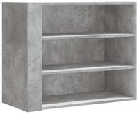 vidaXL Regal Wandregal Betongrau 75x35x60 cm Holzwerkstoff, 1-tlg.