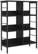 vidaXL B&uuml;cherregal B&uuml;cherregal Schwarz Eichen-Optik 82 x 32 x 112 cm...