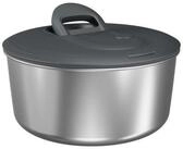 zyliss Salatschleuder Easy Spin Edelstahl, trocknet Salat in wenigen Sekunden,