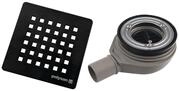 Polysan s.r.o. Siphon FLEXIA Duschwannensiphon, &Oslash; 90mm, DN40, schwarz,...