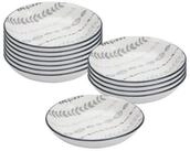 Ritzenhoff & Breker Dipschale Sendai Ranke Dipschalen &oslash; 10,3 cm 12er Set, Porzellan,