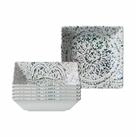 Ritzenhoff & Breker Schale Luigi Servierschalen 17 x 17 cm 6er Set, Steinzeug, (6