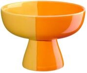 ASA SELECTION Schale joy Schale auf Fu&szlig; orange smoothie 11cm, Porzellan,...