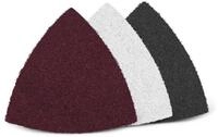 MENZER Schleifdreieck 93 mm Schleifvliese f&uuml;r Deltaschleifer, Faservlies, 10...