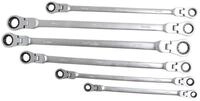 BGS Ratschenringschl&uuml;ssel BGS Doppel-Ratschen-Gelenkschl&uuml;ssel-Satz SW 8 - 19 mm