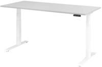 HAMMERBACHER Schreibtisch Schreibtisch el 180x80cm wei&szlig;/grau