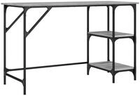 vidaXL Schreibtisch Schreibtisch Grau Sonoma 120x50x75 cm Metall Holzwerkstoff