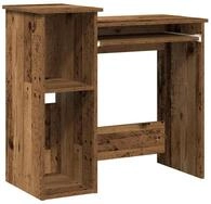 vidaXL Schreibtisch Schreibtisch mit Regal Altholz-Optik 84x40x78cm...