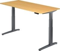 HAMMERBACHER Schreibtisch Sitz-Steh-Schreibtisch elektrisch 180x80cm...