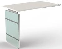 KERKMANN Schreibtisch Anbautisch Aveto Wangengestell 100x60x68-76cm h&ouml;henverstellbar