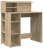 vidaXL Schreibtisch Schreibtisch Sonoma-Eiche 90 x 48 x 101,5 cm Holzwerkstoff...