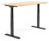 Soennecken Schreibtisch Schreibtisch 1600x605-1255x800mm Platte Ahorn Gestell...