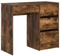 vidaXL Schreibtisch Schreibtisch Ger&auml;ucherte Eiche 90 x 37,5 x 75 cm...