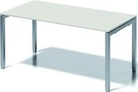 Bisley Schreibtisch Schreibtisch Cito BxTxH 160x80x65-85cm grauwei&szlig; Gestell...