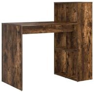 vidaXL Schreibtisch Schreibtisch mit Regal Ger&auml;ucherte Eiche 108 x 55 x 103.5...