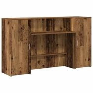 vidaXL Schreibtisch Empfangstheke Altholz-Optik 180x50x103,5 cm Holzwerkstoff