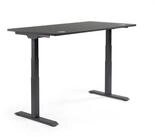 Soennecken Schreibtisch Schreibtisch 2000x605-1255x800mm Platte anthrazit Gestell