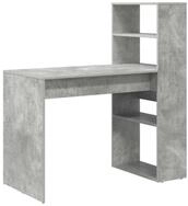 vidaXL Schreibtisch Schreibtisch Beton Grau 113 x 54 x 120 cm Holzwerkstoff (1-St)