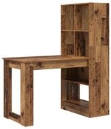vidaXL Schreibtisch Schreibtisch mit Regal Altholz 122 x 67 x 145 cm...