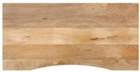 vidaXL Tischplatte Schreibtischplatte mit Aussparung 120x60x2,5cm Massivholz