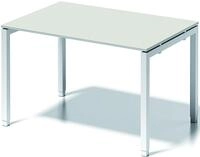 Bisley Schreibtisch Schreibtisch Cito BxTxH 120x80x65-85cm grauwei&szlig; Gestell