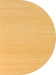 HAMMERBACHER Schreibtisch Anbautisch mit Fu&szlig; 60x80cm Buche/Graphit