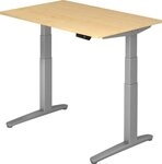 HAMMERBACHER Schreibtisch Sitz-Steh-Schreibtisch elektrisch 120x80cm...