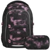 coocazoo Schulranzen Schulrucksack-Set PORTER, Pink Illusion 2-teilig (2-teilig),