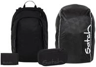 Satch Schulranzen Schulrucksack-Set AIR Blackjack 4-teilig (4-teilig),...