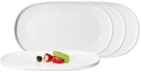 Ritzenhoff & Breker Servierplatte Kelly Servierplatten 33 x 19 cm 4er Set, Porzellan,