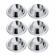 WESTMARK Eierbecher 6 Stk., rund, stapelbar, &oslash; 8,5 cm, Rostfreier Edelstahl,...