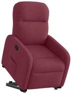 vidaXL Sessel Relaxsessel mit Aufstehhilfe Weinrot Stoff (1-St)