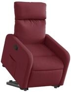 vidaXL Sessel Relaxsessel mit Aufstehhilfe Weinrot Stoff (1-St)