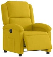 vidaXL Sessel Relaxsessel Elektrisch Gelb Samt (1-St)
