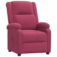 vidaXL Sessel Relaxsessel Weinrot Samt (1-St)