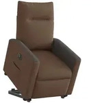 vidaXL Sessel Relaxsessel mit Aufstehhilfe Elektrisch Braun Stoff (1-St) braun