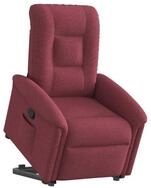 vidaXL Sessel Relaxsessel mit Aufstehhilfe Weinrot Stoff (1-St)
