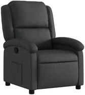 vidaXL Sessel Relaxsessel Echtleder Schwarz (1-St)
