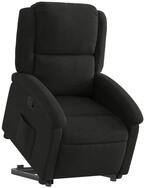 vidaXL Sessel Relaxsessel mit Aufstehhilfe Schwarz Stoff (1-St)
