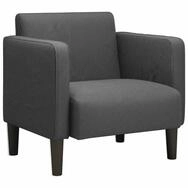 vidaXL Sessel Sessel mit Armlehnen Dunkelgrau 54 cm Cordstoff (1-St)