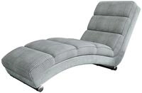 MIRJAN24 Sessel Holiday Cord, mit verchromte F&uuml;&szlig;e, 180x62x84 cm