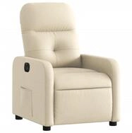vidaXL Sessel Relaxsessel Elektrisch Creme Stoff (1-St)